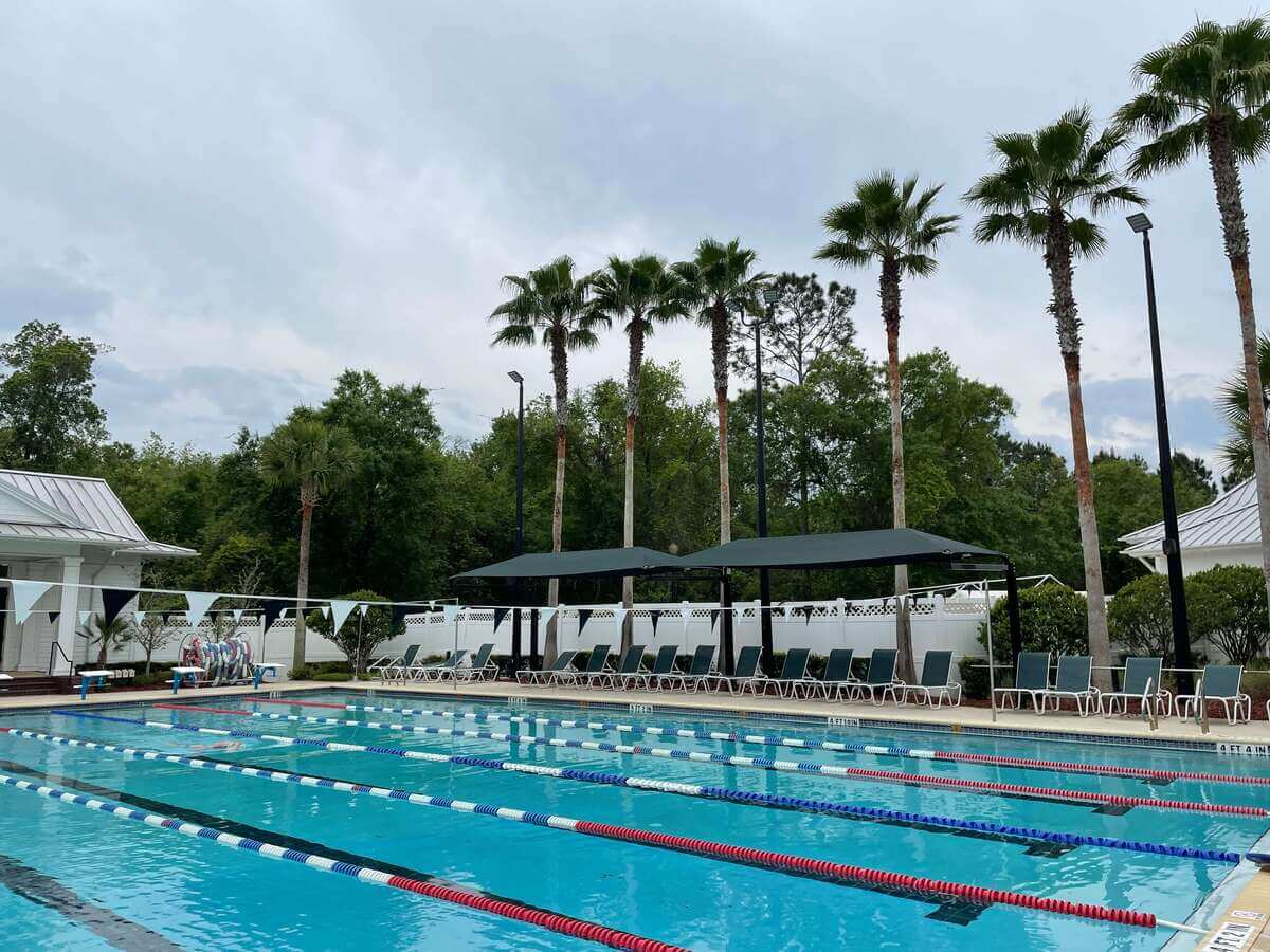 A resort swimming pool